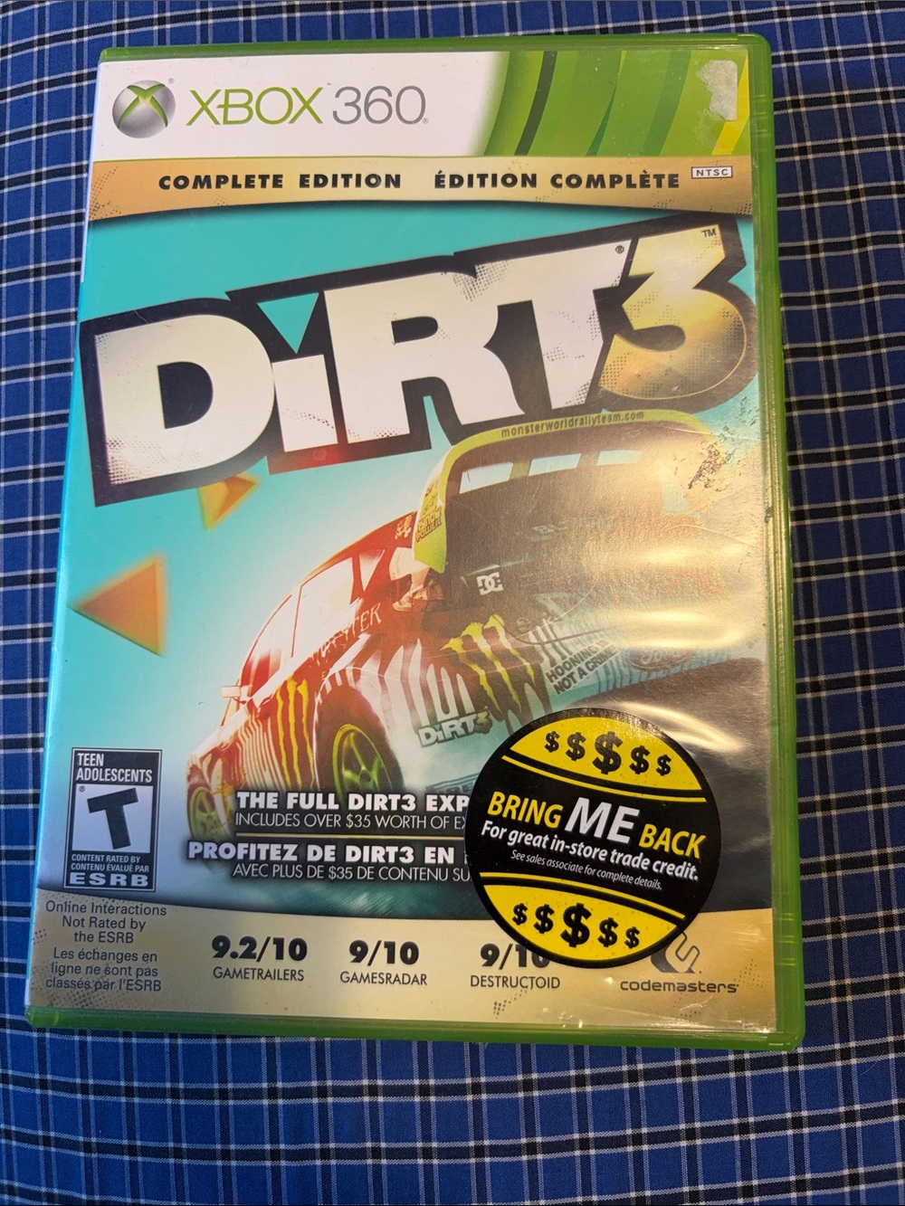 DiRT 3 Complete Edition for Xbox 360 - Green Case